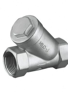 GL11W-16P 304丝口不锈钢Y型过滤器 螺纹过滤器DN32 DN40 DN50