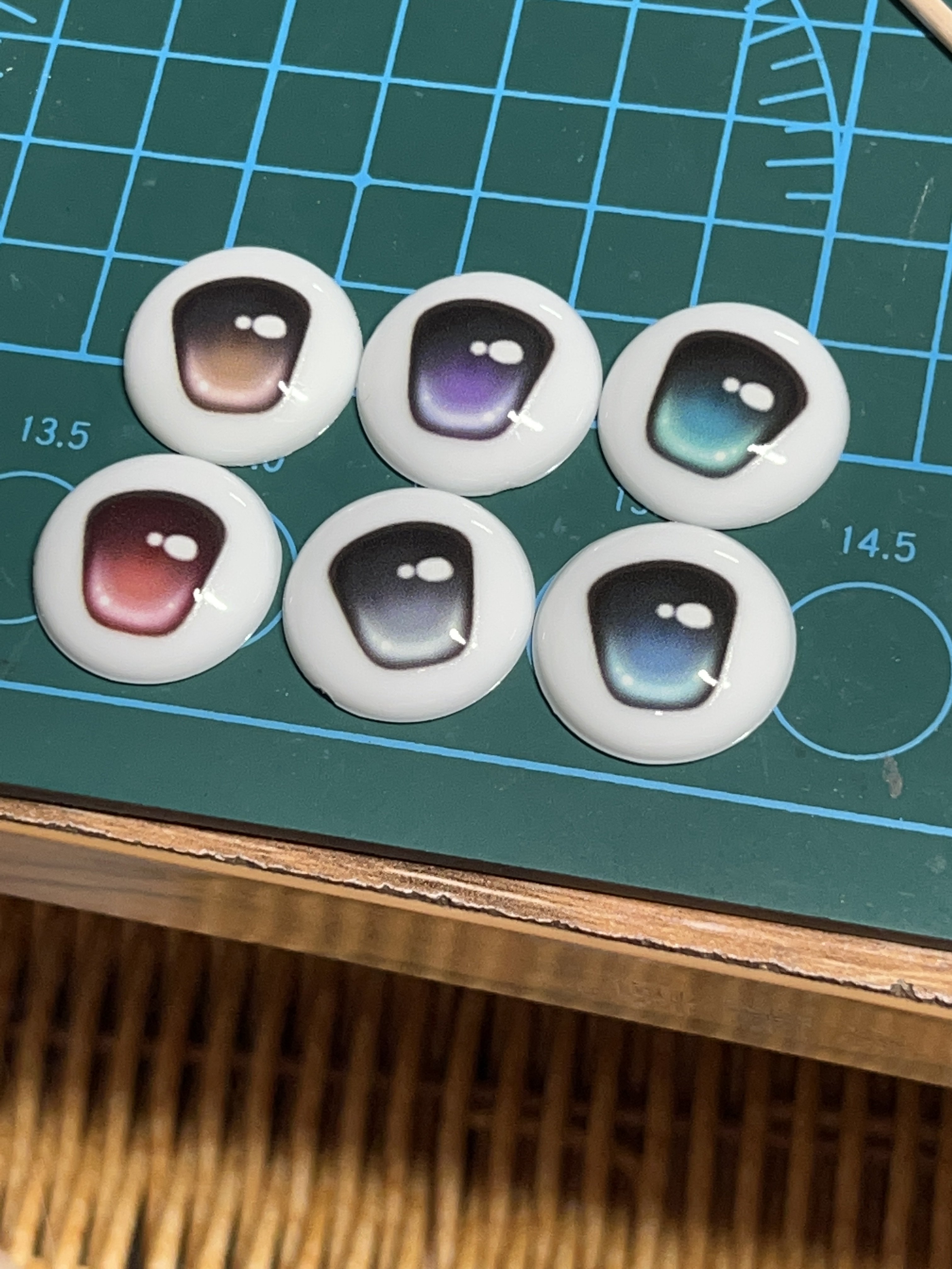 thumbnail for {dog eyes}-bjd two-dimensional UV transfer eye eyeballs -3 points 4 points 6 points 8 points 12 points ob - cute daily cute