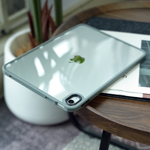 米斯登适用2025新款苹果iPad11明盾撞色保护套iPad10平板简约透明无盖外壳10.9寸软胶边框防摔轻薄便携无笔槽