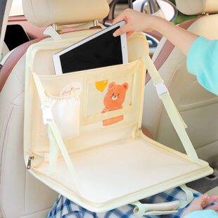 汽车座椅后背收纳袋后排折叠小桌板儿童车载收纳挂袋车椅背置物架