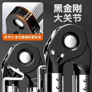 巴芬伸缩梯子家用不锈钢多功能折叠梯加厚人字梯铝合金升降工程梯