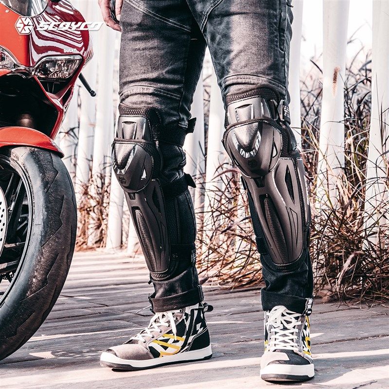 赛羽摩托车护具护膝护肘四件套CE2级防摔骑士护具护膝男女K50H50