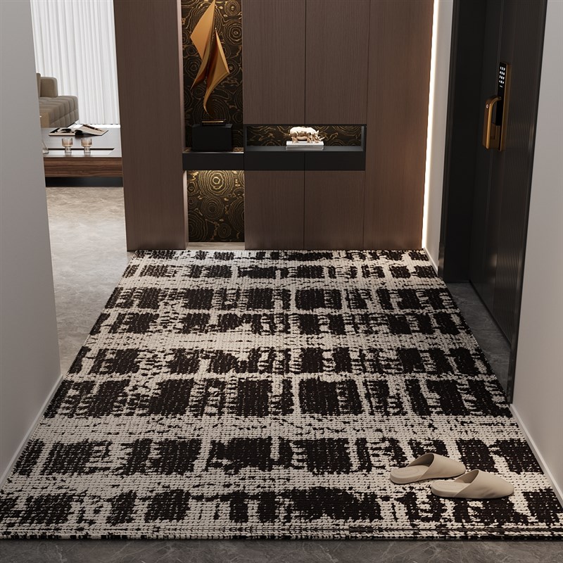 入户门地垫棕色地毯门垫进门客厅门口入门玄关家用脚踏垫子可裁剪