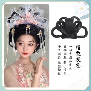 古装仙女发髻影视演出假发头饰汉服配饰唐朝敦煌古风演出发髻