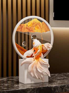 创意流沙画摆件客厅轻奢玄关酒柜高级感电视柜装饰品乔迁礼物