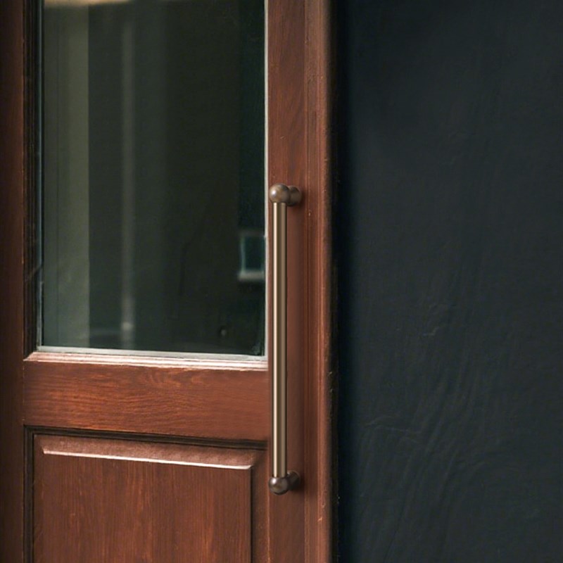 碧通古铜色黄铜中古风对装拉手美式欧式柜门覆古店门法式房门把手