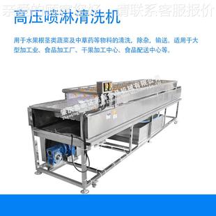 高压喷淋水果玉土米清洗机大姜气泡清洗机果蔬中药ODI豆清洗流水
