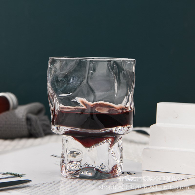 简约创意高脚杯红酒杯酒具高颜值鸡尾酒杯果汁杯威士忌玻璃杯酒吧