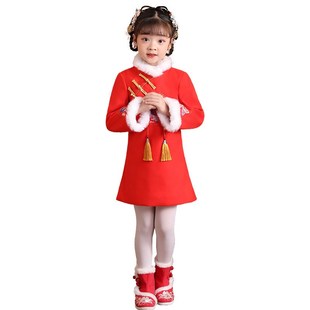 儿童汉服a唐装民国风拜年服姐弟装中国风兄妹套装幼儿园节日表演