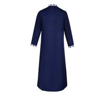 中东长袍长款上衣长袖纯色休闲服宽A松大码 万圣节演出服常服服