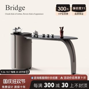 高端微晶石茶台椅 诚骏阳台茶桌轻奢现代高级感大理石茶台2024新款