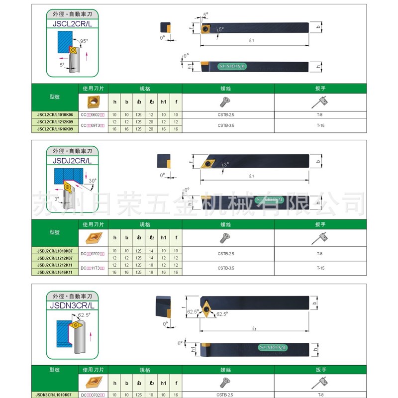 数控车刀外径用车刀JSCL2CR/L1010K06S全系列,价格拍前询