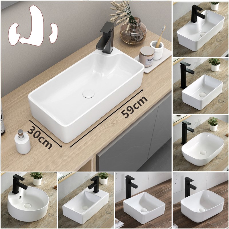 台上盆小尺寸家用迷你卫生间洗手盆小户型阳台面盆陶U瓷洗漱池30c