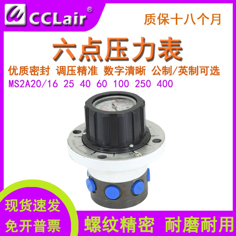 MS2A20/LXh2/16/25/40/60/100/250/400力士乐型液压六点压力表开