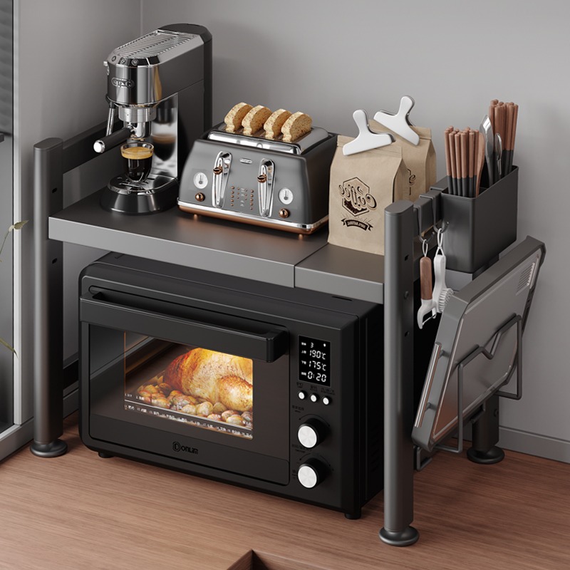 可伸缩加厚微波i炉置物架家用厨房多功能台面烤箱多层收纳层架子