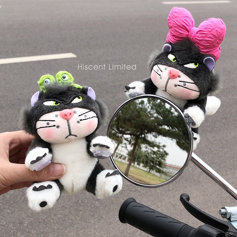 可爱贝儿电瓶电动车装饰小配件摩托车G后视镜公仔挂件装饰品玩偶