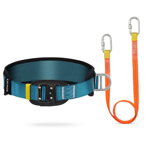 单腰式速插安全绳套装施工保险带带挂钩简易便携式安全带高空作业