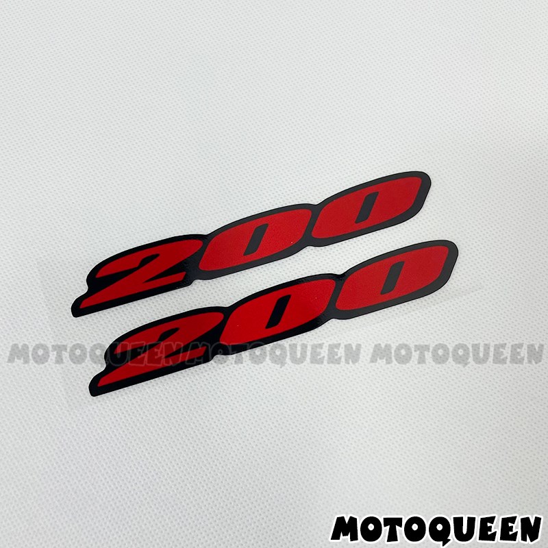 适用本田铃木雅马哈川崎200摩托车身装饰150CC排量标250贴纸拉花
