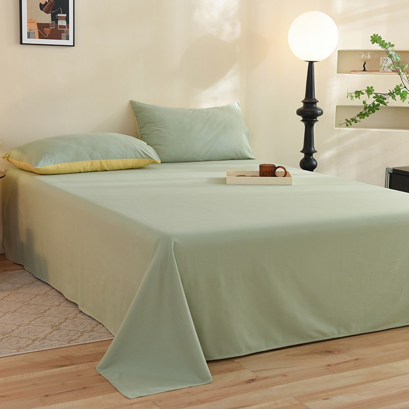 A类母婴级全棉磨毛床v单单件纯色 宿舍单人床笠三件套