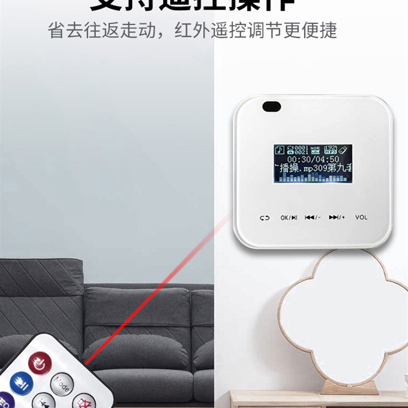 智能家居家庭背景音乐主机系统套装蓝牙音响吊顶喇叭语音控制器