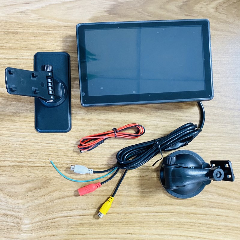 车载用显示屏幕高清倒车摄像头影像监控器12/24V全视角IPS玻璃面