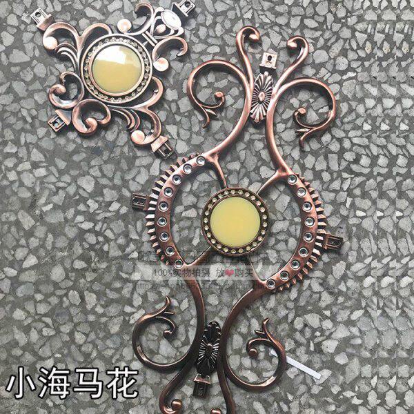 仿古门花 红古铜 推拉门经典装饰花镶嵌门花 玫瑰金塑料花