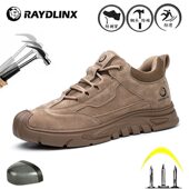 厂家直销劳保鞋 猪皮钢头防砸防刺穿透气防臭防滑橡胶底鞋