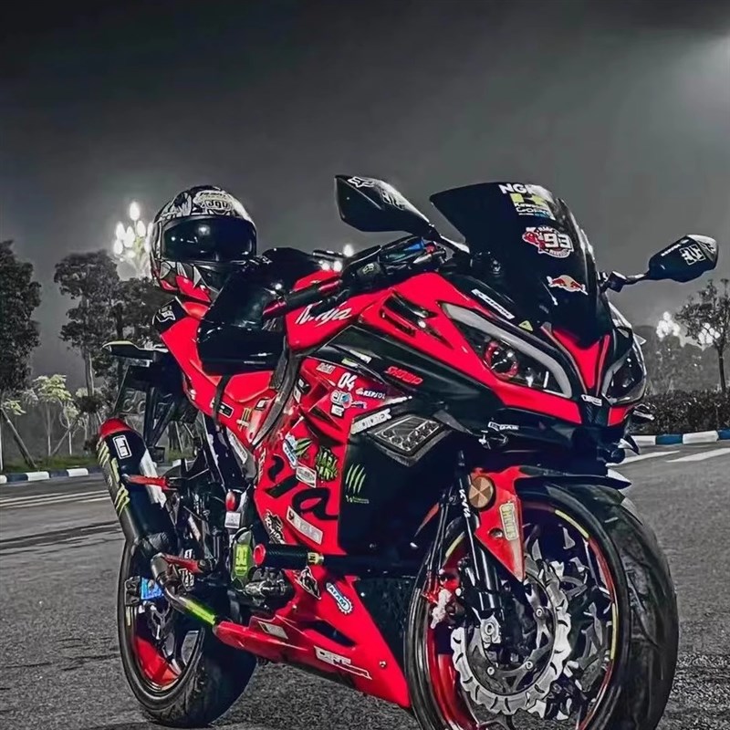 国四摩托车跑车小忍者Vw6双缸水冷重机车可上牌公路趴赛