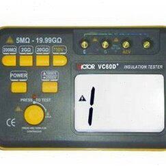 绝缘电阻测试仪VC60D+/数字兆欧表/1000V/2500V绝缘电阻测试仪