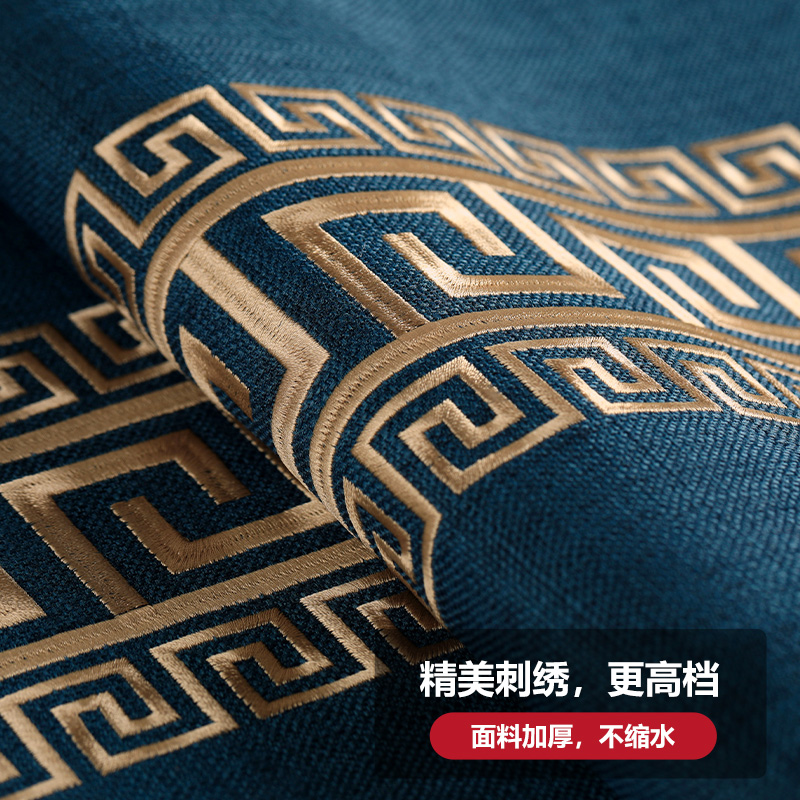 茶桌桌旗轻d奢高端餐桌茶几垫布长条定制防水茶席中式禅意茶台桌