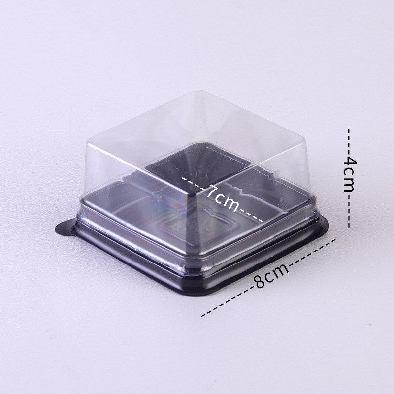 单格糕点包装盒单粒雪媚娘糯米滋盒子烘焙西点盒冰皮月饼塑料盒子