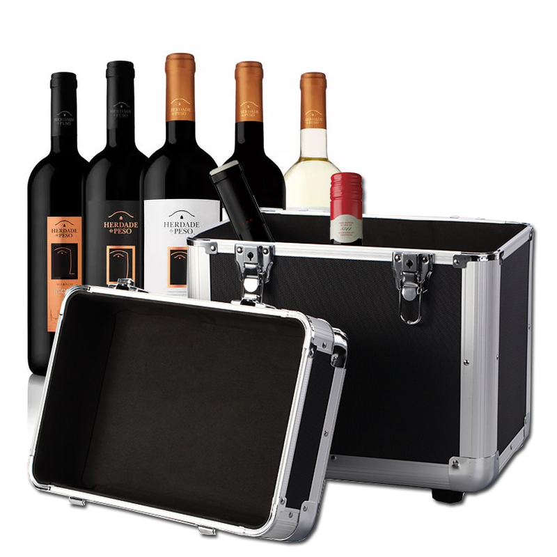 铝合金红酒箱车载红酒r箱6支装红酒盒子手提酒箱木箱葡萄酒箱