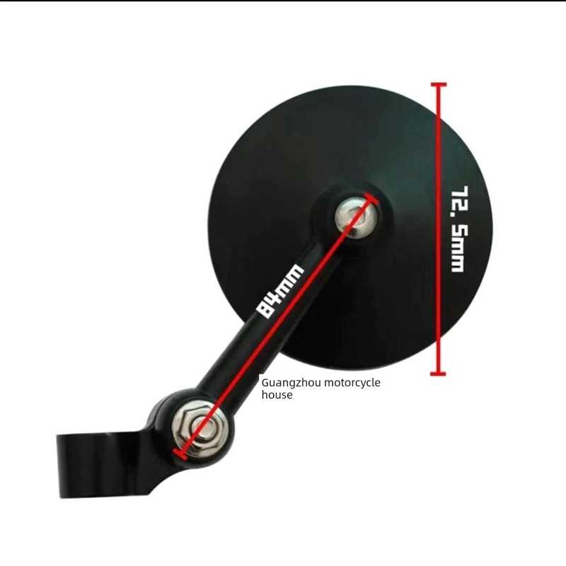 小牛九号电动车h镜反光镜改装通用小圆镜摩托车鸡腿圆形迷你后视