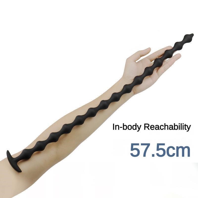 Super Long Silicone Ass Stuffed Anal Beads Ball Sex Toys Gay