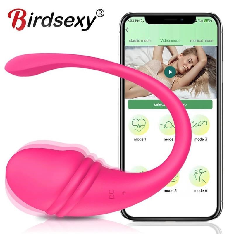 Wireless Bluetooth APP Vibrator Female Remote Control Egg Cl