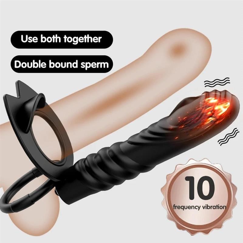 Vibrator For Men Penis Ring Masturbator Wireless Couple Sex
