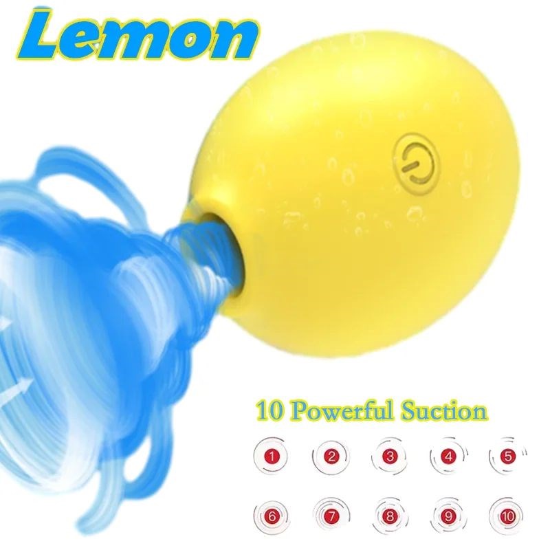 Vacuum Sucking Vibrator Lemon Sex Toys for Women Suction