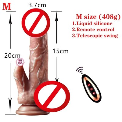 Thrusting Dildo Vibrator Licking Vibration Heated Silicone