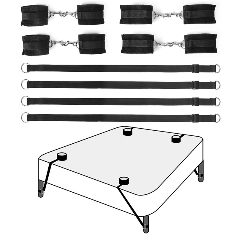 Multi-function Bed Bondage Straps Binding on The Bed Soft 4