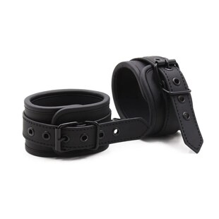 Leather Bon Adjustable Ankle Cuffs Wrist Erotic Handcuffs