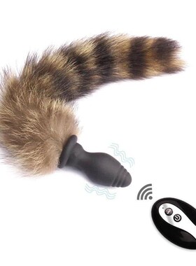Wireless Remote Anal Plug Vibrator Sex Toy Vibrating Fox Tai