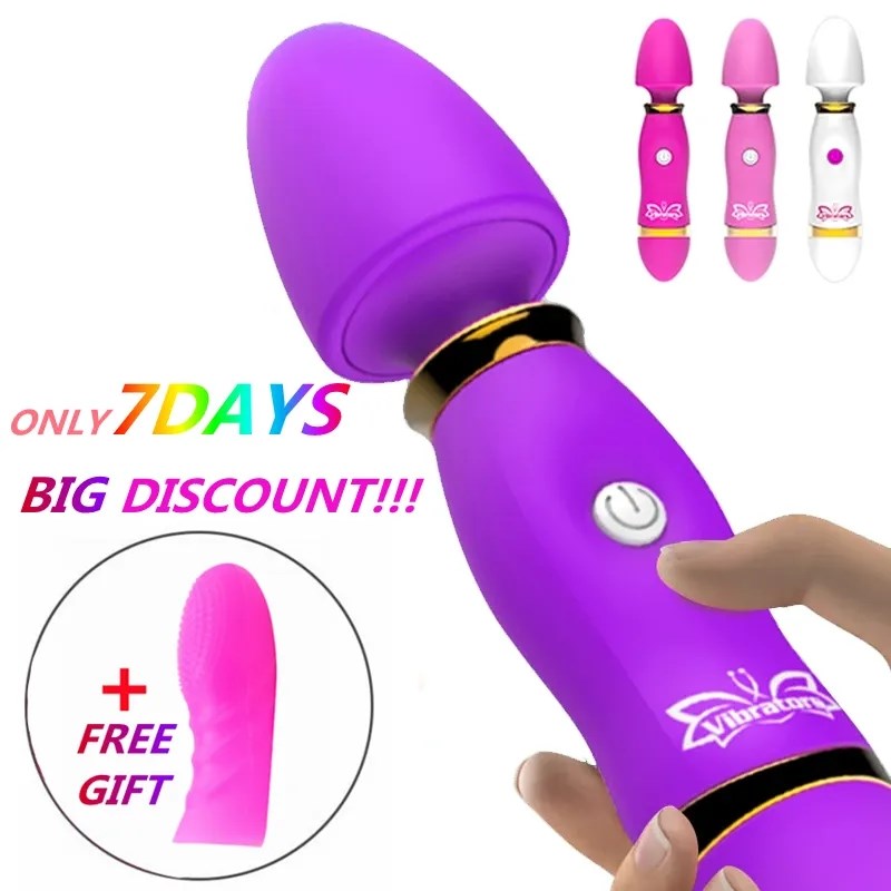 12 Speeds Vagina Vibrator Stick Women Magic AV Wand Massager