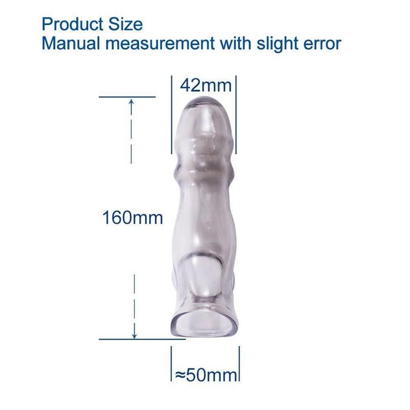 Reusable Penis Sleeves Dick Extender Enlargement Anal Plug S