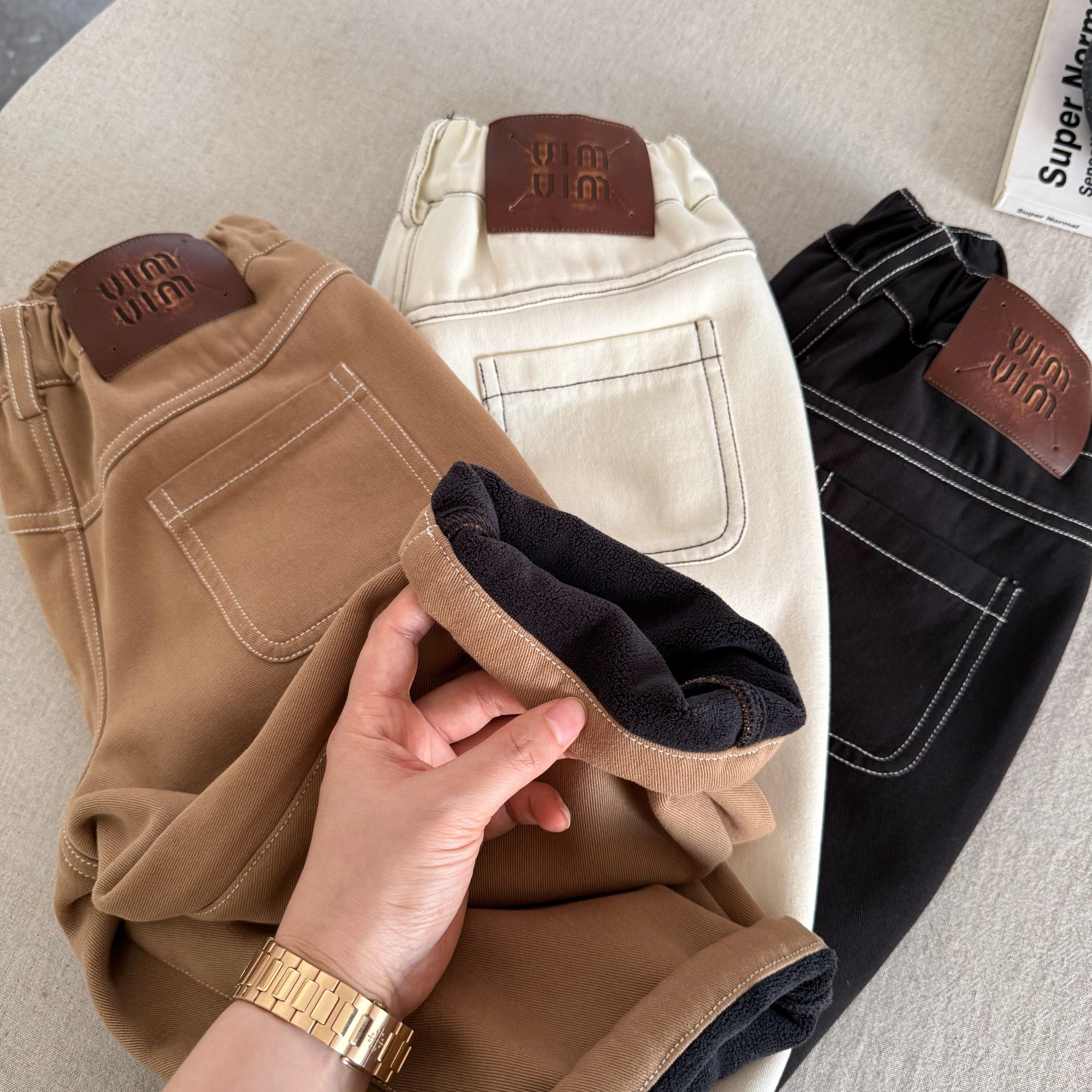 儿童纯棉加绒休闲裤2025秋冬新款男童韩版加厚裤子男宝百搭直筒裤,童装/婴儿装/亲子装,裤子,淘宝优惠券,粉丝福利购,淘宝优惠卷