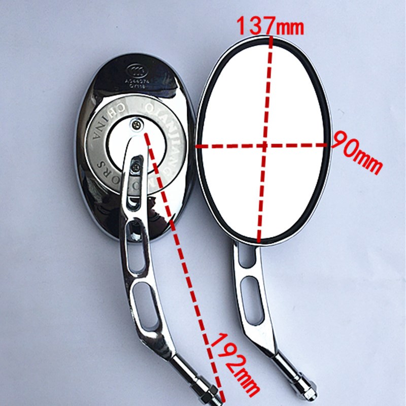 摩托车T3马杰斯特后视镜10mm正牙电动车T2巡洋舰反光镜ZT5倒后镜