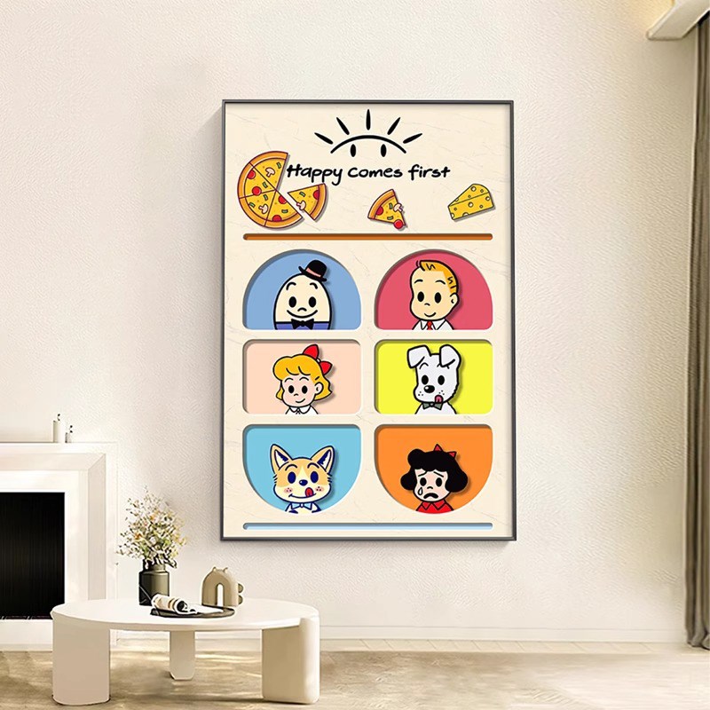 2025治愈系客厅钻石画满钻原田治沙发背景墙卡通十字绣手工新款5d