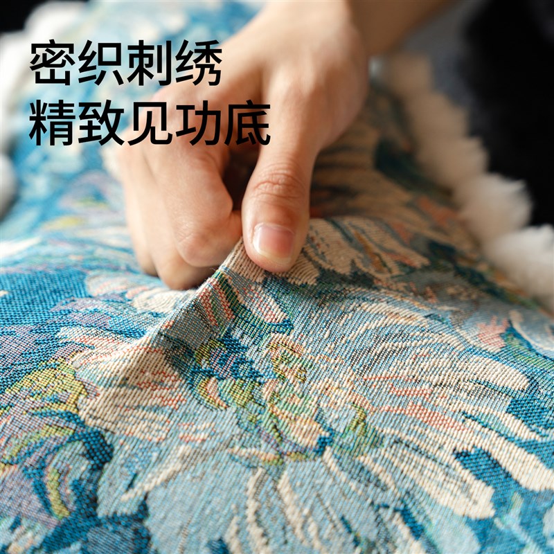 2025新款中古风格靠枕护腰坐垫子两用抱枕午休沙发异形蝴蝶结枕头