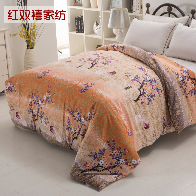 秋冬被套单件红色加厚磨毛双人220 240cm1米5儿童被罩1.8m床热卖