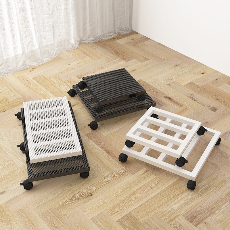 花盆托盘带轮可移动底座万向轮底托绿植盆栽花架托架滚轮承重铁艺