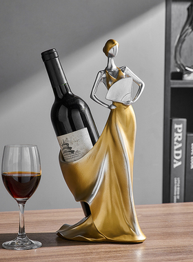 艺术客厅红酒架摆件m轻奢高档酒柜电视柜玄关装饰品家居餐边柜摆